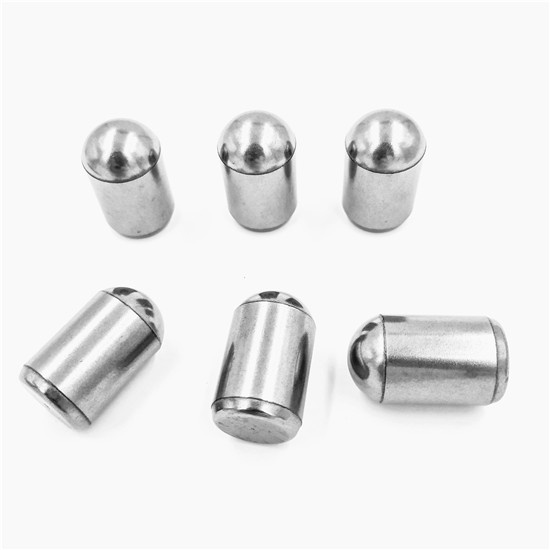 Tungsten carbide buttons for mining